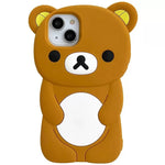 Rilakkuma Bear Silicone Soft Cover Case For iPhone - AKM CASE｜iPhone Case & Accesories Worldwide