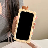 Sandwich Biscuit Tide Bear Soft Silicone Phone Case Shockproof Soft Cover - AKM CASE｜iPhone Case & Accesories Worldwide