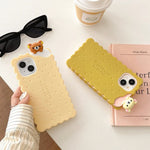 Sandwich Biscuit Tide Bear Soft Silicone Phone Case Shockproof Soft Cover - AKM CASE｜iPhone Case & Accesories Worldwide