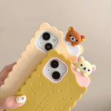 Sandwich Biscuit Tide Bear Soft Silicone Phone Case Shockproof Soft Cover - AKM CASE｜iPhone Case & Accesories Worldwide