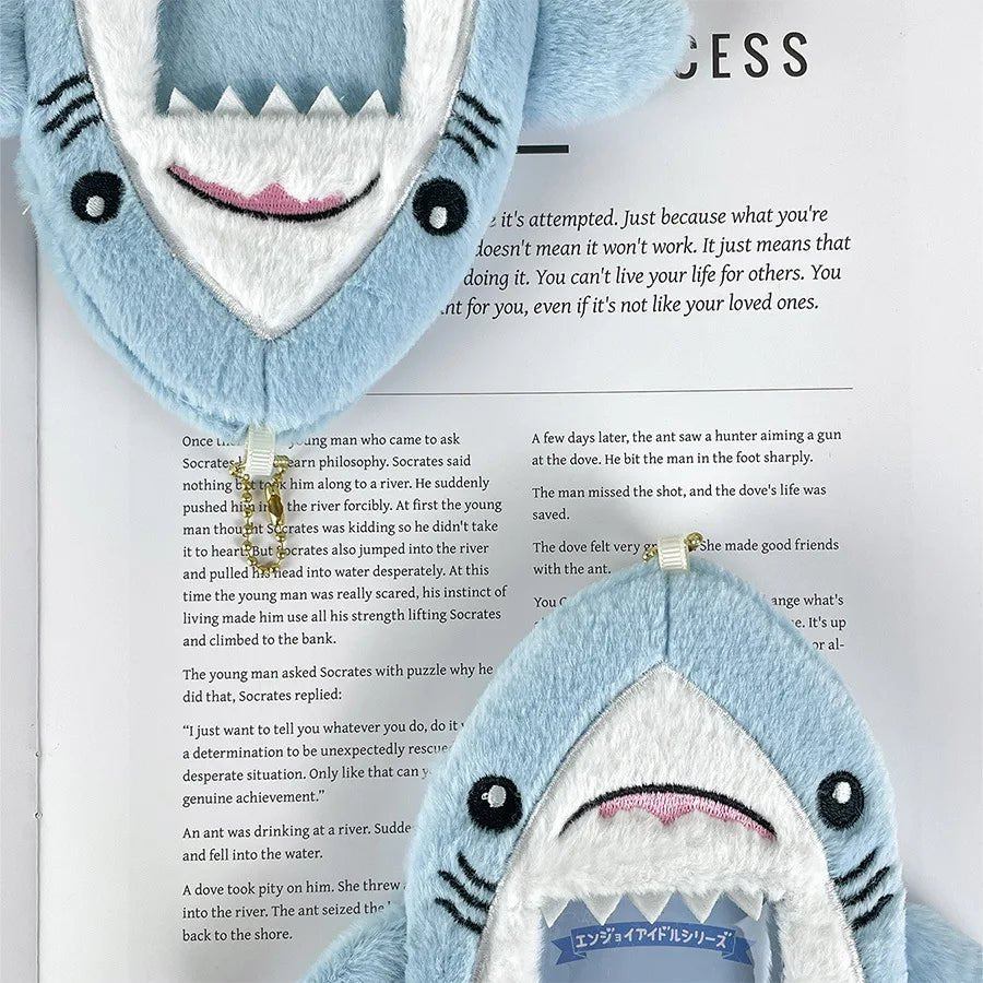 Shark plush card sleeve photo storage star small card decoration creative doll identity card collection packaging couple gifts - AKM CASE｜iPhone Case & Accesories Worldwide
