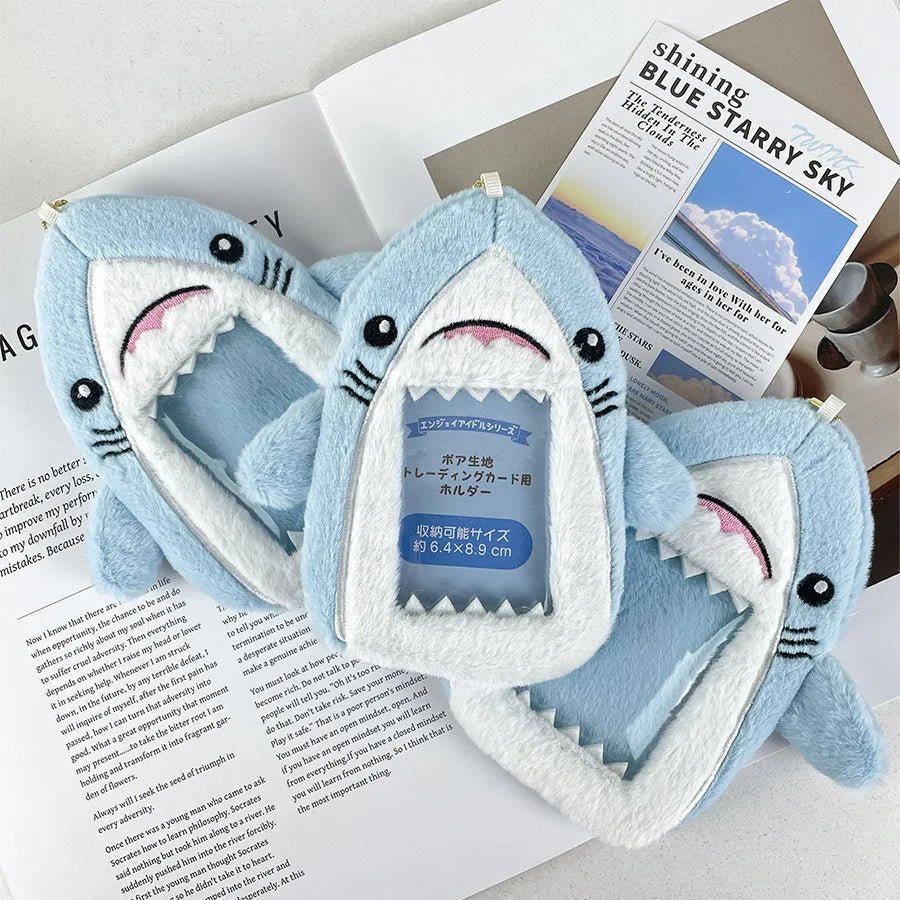 Shark plush card sleeve photo storage star small card decoration creative doll identity card collection packaging couple gifts - AKM CASE｜iPhone Case & Accesories Worldwide
