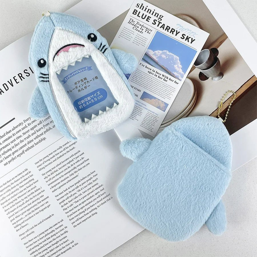 Shark plush card sleeve photo storage star small card decoration creative doll identity card collection packaging couple gifts - AKM CASE｜iPhone Case & Accesories Worldwide