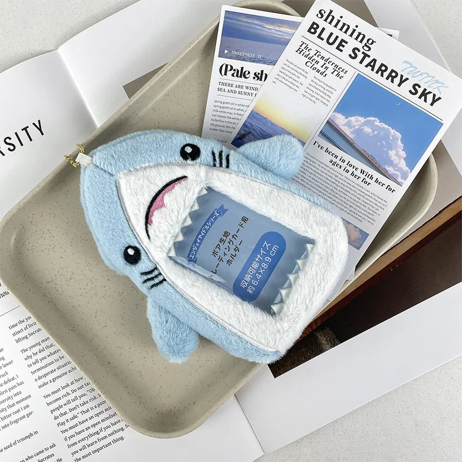 Shark plush card sleeve photo storage star small card decoration creative doll identity card collection packaging couple gifts - AKM CASE｜iPhone Case & Accesories Worldwide