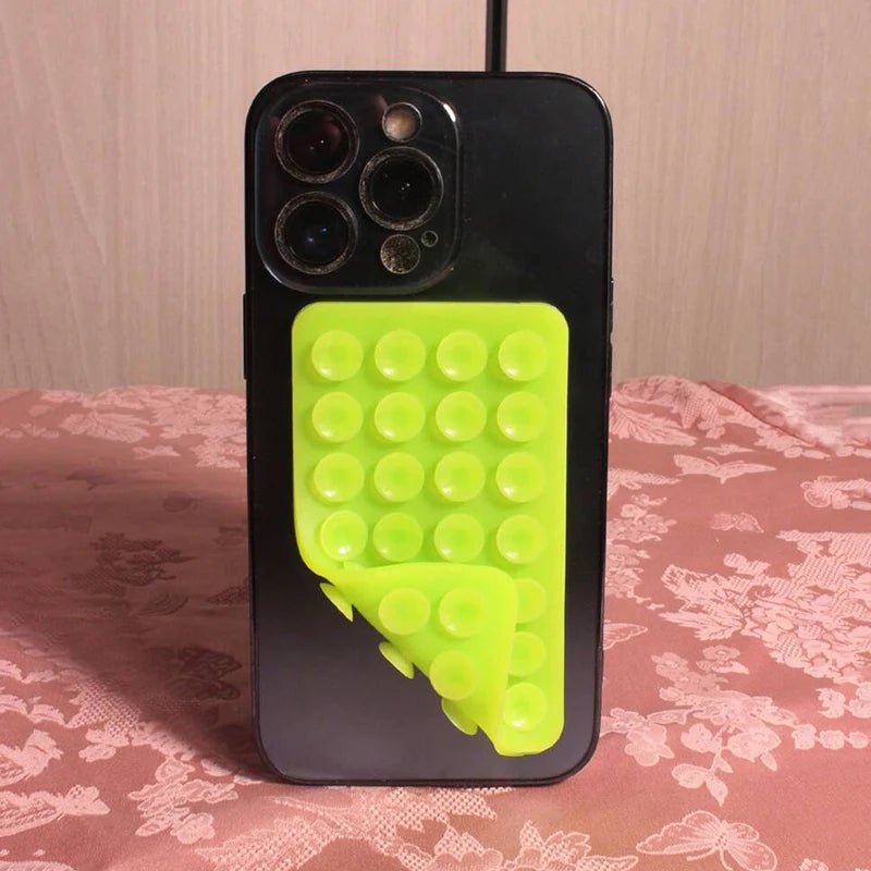 Silicone Suction Cup Phone Case Mount - Double - Sided Hands - Free Strong Holder for Car Mirror Kitchen Bathroom - AKM CASE｜iPhone Case & Accesories Worldwide