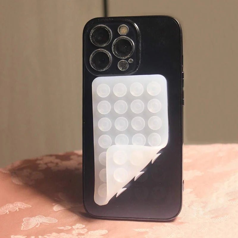 Silicone Suction Cup Phone Case Mount - Double - Sided Hands - Free Strong Holder for Car Mirror Kitchen Bathroom - AKM CASE｜iPhone Case & Accesories Worldwide