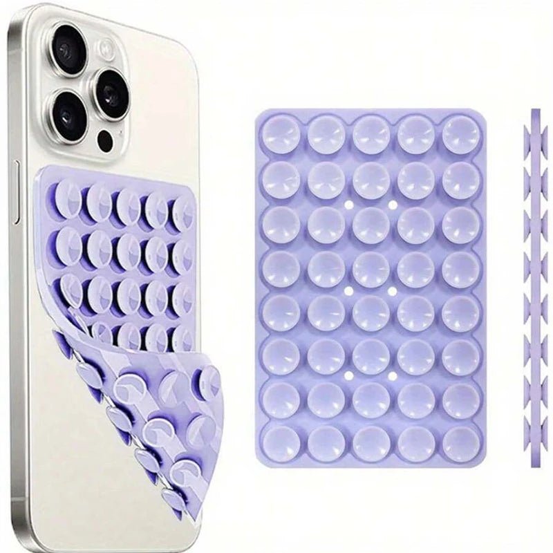 Silicone Suction Cup Phone Case Mount - Double - Sided Hands - Free Strong Holder for Car Mirror Kitchen Bathroom - AKM CASE｜iPhone Case & Accesories Worldwide