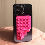 Silicone Suction Cup Phone Case Mount - Double - Sided Hands - Free Strong Holder for Car Mirror Kitchen Bathroom - AKM CASE｜iPhone Case & Accesories Worldwide