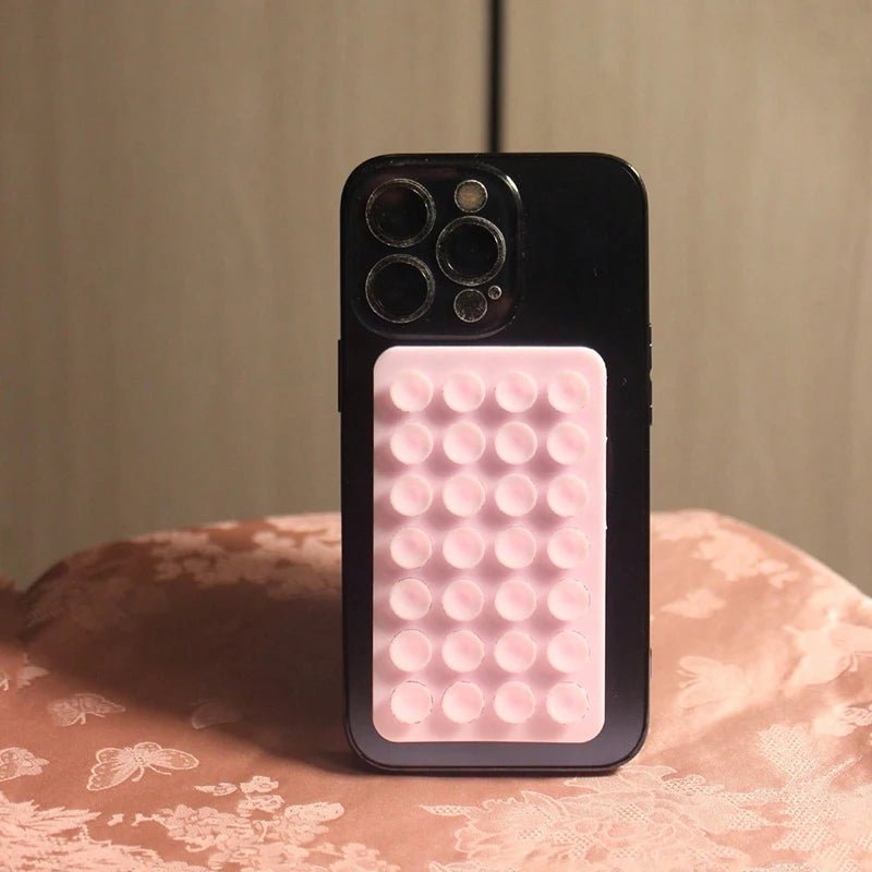 Silicone Suction Cup Phone Case Mount - Double - Sided Hands - Free Strong Holder for Car Mirror Kitchen Bathroom - AKM CASE｜iPhone Case & Accesories Worldwide