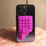 Silicone Suction Cup Phone Case Mount - Double - Sided Hands - Free Strong Holder for Car Mirror Kitchen Bathroom - AKM CASE｜iPhone Case & Accesories Worldwide