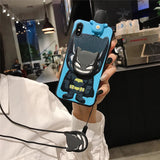 Spiderman Iron Man Captain America Phone Case With Holder Strap Rope - AKM CASE｜iPhone Case & Accesories Worldwide