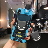 Spiderman Iron Man Captain America Phone Case With Holder Strap Rope - AKM CASE｜iPhone Case & Accesories Worldwide