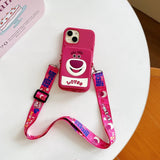 Stitch Lotso Bear Coin Purse Card Case Soft Silicone Wallet Cover With Holder Lanyard - AKM CASE｜iPhone Case & Accesories Worldwide
