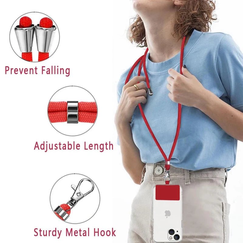 Universal Cell Phone Lanyard with Adjustable Nylon Neck Strap - AKM CASE｜iPhone Case & Accesories Worldwide