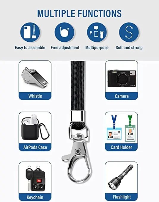 Universal Cell Phone Lanyard with Adjustable Nylon Neck Strap - AKM CASE｜iPhone Case & Accesories Worldwide