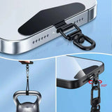 Upgrated 360 Rotatable Steel Phone Tether Tab Metal Patch Gasket Cellphone Lanyard Safety Connecter Piece New - AKM CASE｜iPhone Case & Accesories Worldwide