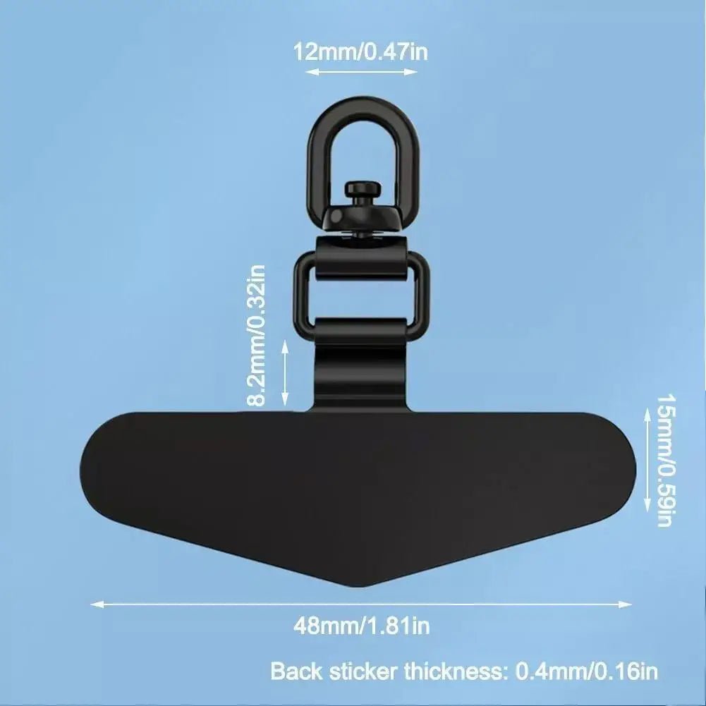 Upgrated 360 Rotatable Steel Phone Tether Tab Metal Patch Gasket Cellphone Lanyard Safety Connecter Piece New - AKM CASE｜iPhone Case & Accesories Worldwide