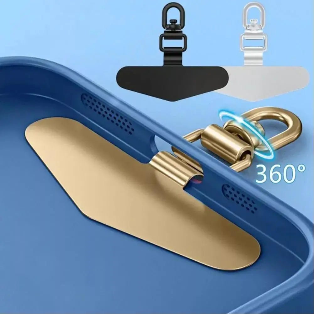 Upgrated 360 Rotatable Steel Phone Tether Tab Metal Patch Gasket Cellphone Lanyard Safety Connecter Piece New - AKM CASE｜iPhone Case & Accesories Worldwide