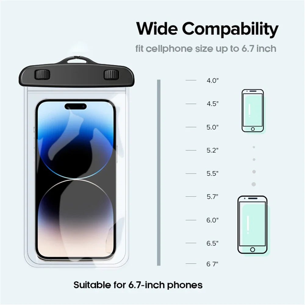 Waterproof Phone Case swimming water proof bag universal underwater phone protector pouch PV cover for iPhone - AKM CASE｜iPhone Case & Accesories Worldwide