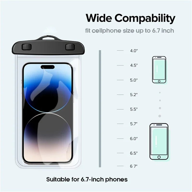 Waterproof Phone Case swimming water proof bag universal underwater phone protector pouch PV cover for iPhone - AKM CASE｜iPhone Case & Accesories Worldwide