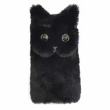 Winter Warm Plush Cat Fur Phone Case for iPhone 15/14/13/12/11 - AKM CASE｜iPhone Case & Accesories Worldwide